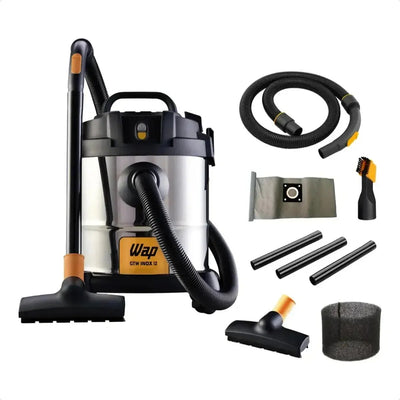 Aspirador de Pó e Água WAP GTW Inox 12 1400 W 12 L com Bocal de Sopro 127V