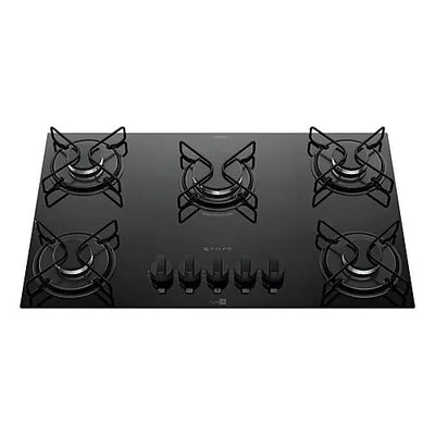 Cooktop a Gás Atlas Agile Up 5 Bocas Mesa de Vidro Preto Bivolt