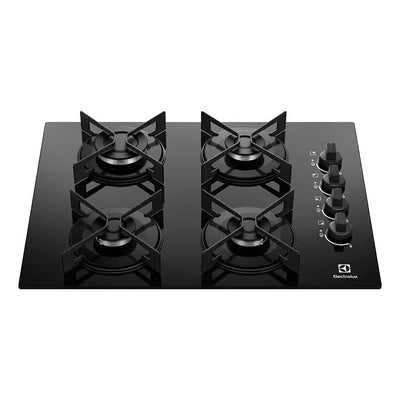Cooktop a Gás Electrolux Efficient 4 Bocas Mesa de Vidro KE4GR Bivolt