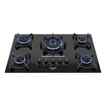 Cooktop a Gás Itaplus 5 Bocas Mesa de Vidro Tripla Chama