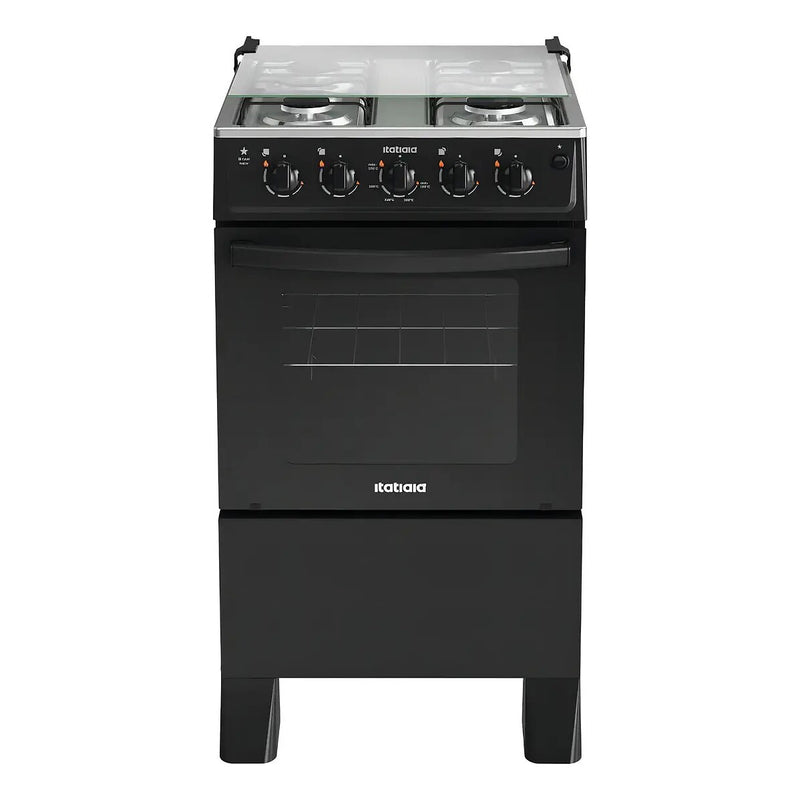 Fogão de Piso Itatiaia Star New 4 Bocas Mesa Inox Forno 48 L Bivolt