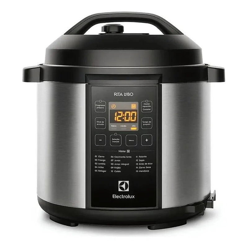 Panela de Pressão Elétrica Electrolux Experience Digital 6 L Preta 127V